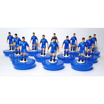 Subbuteo Andrew Table Soccer Greece 2018 away kit on Hasbro Classic Bases